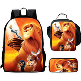 Lion King Simba Schoolbag Backpack Lunch Bag Pencil Case 3pcs Set Gift for Kids Students